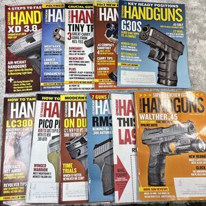 Lot Of 11 Guns & Ammo Handguns Magazine Various Years 2010, 2013 & 2016